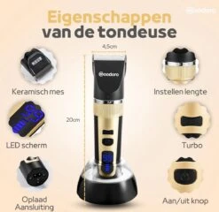 Woodoro Professionele 2-in-1 Hondentondeuse Voor Dikke Vacht – Draadloze Honden Tondeuse & Hondentrimmer – Stille Tondeuse Katten & Honden Trimset -Honden Huis Winkel 1200x1167 3