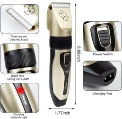 Merkloos Professionele Dierentondeuse - Scheerapparaat Voor Honden En Katten - Trimmer - 4 Opzetstukken - Oplaadbaar - Draadloos - Stil - Verschillende Haar En Vachtlengtes - Haartrimmer - Hondentrimmer - Honden Trimmer - Honden Knippen - Haren Knippen -Honden Huis Winkel 1200x1167 5
