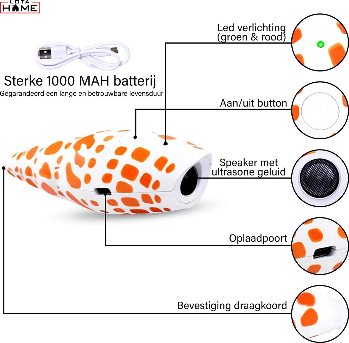 Merkloos LotaHome - Anti Blaf Apparaat - Hondentrainer Voor Binnen En Buiten - Bereik Tot 15 Meter - Diervriendelijk - Zonder Schok - Ultrasone - Voor Alle Honden - Inclusief Clicker 16 Merkloos LotaHome - Anti Blaf Apparaat - Hondentrainer Voor Binnen En Buiten - Bereik Tot 15 Meter - Diervriendelijk - Zonder Schok - Ultrasone - Voor Alle Honden - Inclusief Clicker - Afbeelding 16