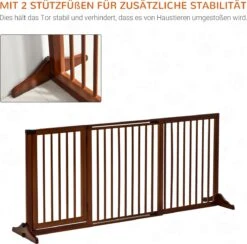 PawHut Barrière Verstelbare Lengte D06-079V01 -Honden Huis Winkel 1200x1185 5