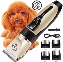 Merkloos Professionele Dierentondeuse - Scheerapparaat Voor Honden En Katten - Trimmer - 4 Opzetstukken - Oplaadbaar - Draadloos - Stil - Verschillende Haar En Vachtlengtes - Haartrimmer - Hondentrimmer - Honden Trimmer - Honden Knippen - Haren Knippen -Honden Huis Winkel 1200x1186 7