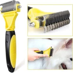Hondenborstel - Dubbelzijdig Ontharing Tool - Herbruikbare Honden & Kattenvachtkam - Huisdier Grooming - 1 Stuk - Groen -Honden Huis Winkel 1200x1190 2