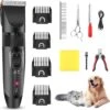 Merkloos Hondentondeuse, Hundeschermaschine / Dog Clippers - Dierenhaartrimmer, Hondentondeuse Kit Hond Verzorging