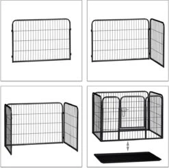 MaxxPet Puppyren - Hondenbench - Puppykennel - Hondenren - 125 X 78 X 80 Cm - Zwart 19 MaxxPet Puppyren - Hondenbench - Puppykennel - Hondenren - 125 X 78 X 80 Cm - Zwart -Honden Huis Winkel 1200x1197 16