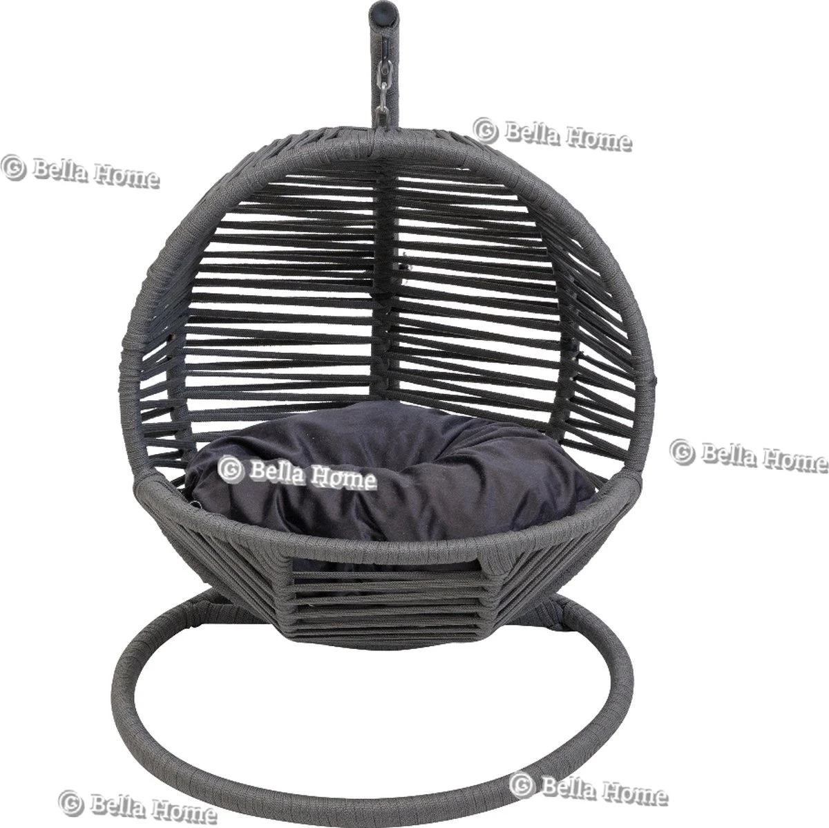 Merkloos Mini Hangstoel Swing Simba Kat / Hond Grijs 2 Merkloos Mini Hangstoel Swing Simba Kat / Hond Grijs - Afbeelding 2