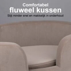 Maxxpro Pet Bed - Huisdieren Tot 80KG - Zacht Fluwelen Kussen - Verhoogd Katten- En Hondenbed - Grijs - 60,5 X 40,5 X 23,5 Cm -Honden Huis Winkel 1200x1200 1007