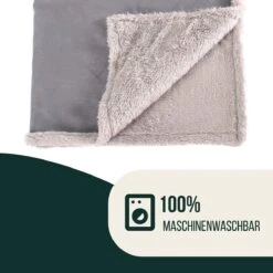 Happilax Fluffy Hondendeken Voor Auto & Bank, Wasbare Hondenmat Voor Op Reis, Grijs, L -Honden Huis Winkel 1200x1200 1032