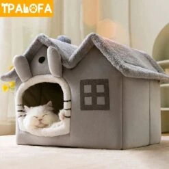 CAT Kattenmand Kattenhuis Maat M - Lekker Slapen Bed Hond Katten Huis Verwijderbare Kussen Ingesloten Pet Bed Voor Kat Kittens Puppy Pet Kat Accessoires -Honden Huis Winkel 1200x1200 1055