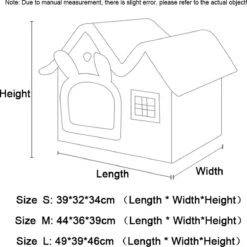 CAT Kattenmand Kattenhuis Maat M - Lekker Slapen Bed Hond Katten Huis Verwijderbare Kussen Ingesloten Pet Bed Voor Kat Kittens Puppy Pet Kat Accessoires -Honden Huis Winkel 1200x1200 1056