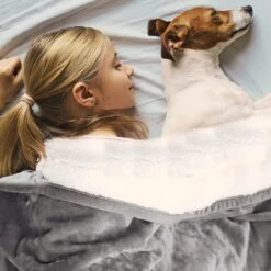 Hondendeken, Fleece, Waterdicht, Wasbaar, Hondenmat, Huisdier, Warme Zachte Deken Voor Hondendeken, Kattendeken, Deken Voor Katten En Honden, Waterdichte Deken Voor Bank, Bed, 150 X 127 Cm -Honden Huis Winkel 1200x1200 1065
