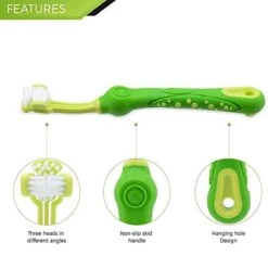 Merkloos Tandenborstel - Voor Huisdieren - Honden - 3 Zijdig - Multi-Hoek - Schoonmaken - Tanden - Slechte Adem - Tandsteen - Tandenborstel - Gezondheid - Blauw -Honden Huis Winkel 1200x1200 1086