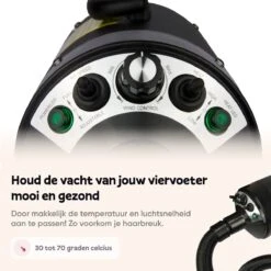 Captain Pup's Professionele Hondenföhn Met 4 Opzetstukken - Bijgeleverde Hondenborstel - Waterblazer Voor Honden - Zwart -Honden Huis Winkel 1200x1200 11