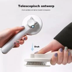 Kattenborstel - Kattenkam - Hondenborstel - Kattenhaar Verwijderaar - Haarverwijderaar Voor Huisdieren - Kattenhaar - Hondenhaar - Haarverwijderaar Voor Huisdieren - Langharig/Kortharig - Katten Accessoires - Katten - Blauwe Kleur -Honden Huis Winkel 1200x1200 114