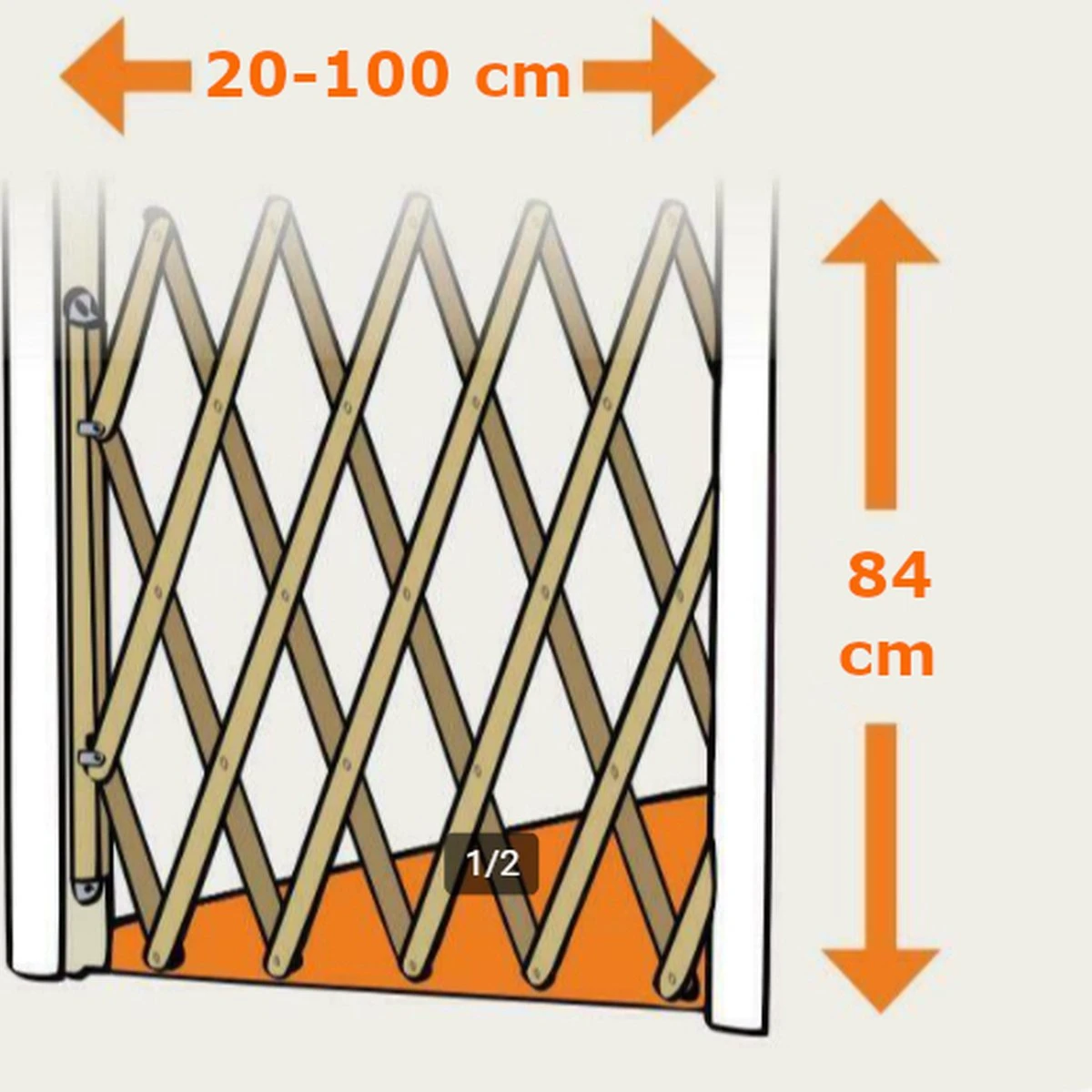 Houten Traphekje Harmonica | Traphekje Hond & Huisdieren | Extra Stevig | Inklapbaar | Met Klembevestiging | Deurhek Accordeon | Deurhekje | Hondenhek | Huisdier Hekje | Traphekje Houten 8 Houten Traphekje Harmonica | Traphekje Hond & Huisdieren | Extra Stevig | Inklapbaar | Met Klembevestiging | Deurhek Accordeon | Deurhekje | Hondenhek | Huisdier Hekje | Traphekje Houten - Afbeelding 8