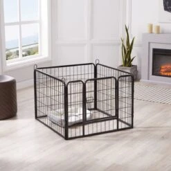 ACAZA Hondenren In 4 Panelen - Hondenkennel - Met Deur - 60 Cm Hoog - Zwart 11 ACAZA Hondenren In 4 Panelen - Hondenkennel - Met Deur - 60 Cm Hoog - Zwart -Honden Huis Winkel 1200x1200 1210