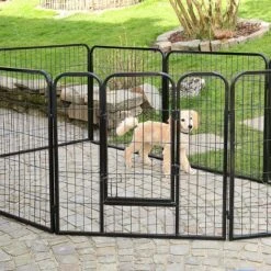 Merkloos Topmast Premium Puppyren - 80 Cm Hoog - 640 Cm Omtrek - Hondenren - Hondenhok - Antraciet -Honden Huis Winkel 1200x1200 1226