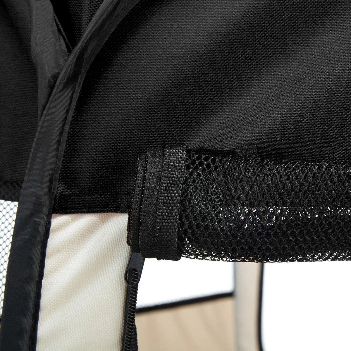 Opvouwbare Puppyren -75*75*43 Cm Puppytent - Zwart - Gratis Draagtas En Gratis Drinkbak 4 Opvouwbare Puppyren -75*75*43 Cm Puppytent - Zwart - Gratis Draagtas En Gratis Drinkbak - Afbeelding 4