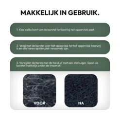 STACK Huisdierhaar Verwijderaar | Rubber - Pluizenborstel - Ontpluizer - Meubelborstel - Ontharingsborstel - Kledingborstel - Hondenhaar En Kattenhaar Verwijderen - Haarverwijderaar - Haren Verwijderen - Honden En Katten Borstel - Hondenkam -Honden Huis Winkel 1200x1200 171