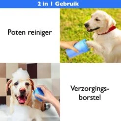 Merkloos 2 In 1 Hondenpoten Reiniger - Hondenborstel - Borstel Hond / Kat - Hondenpoot Reiniger - Huisdier Poot Wassen - Borstel - Hondenverzorging - Verzorging Hond - Honden Wassen - Schoonmaak Borstel - Kattenborstel -Honden Huis Winkel 1200x1200 208