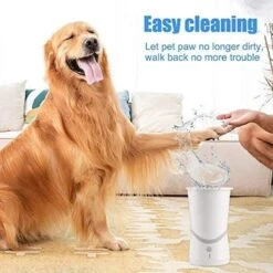 Merkloos Elektrische Hondenpootreiniger Draagbare Pet Voetenreinigingsborstel Zuigerkom Hondenvoetenreiniger Wasmachine Zachte Siliconenborstels Voor Modderige Poten Oplaadbare USB -Honden Huis Winkel 1200x1200 211