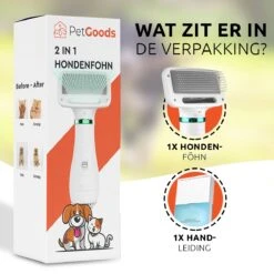 PetGoods 2-in-1 Hondenföhn – Föhn & Borstel - Honden & Katten - Low Noise -Honden Huis Winkel 1200x1200 239