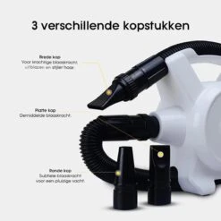 Hondenfohn - Waterblazer Met Draaiknop - 2400W Vermogen Met Warme En Koude Stand - Wit -Honden Huis Winkel 1200x1200 253