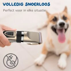 Pawwy Dieren Tondeuse Set Draadloos Voor Honden En Katten – Voor Dikke Vacht - Hondentondeuse – Hondentrimmer - Scheerapparaat - Goud -Honden Huis Winkel 1200x1200 308