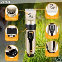 AVE Pets® Complete Hondentondeuse Set - Draadloos Tondeuse - Scheerapparaat Voor Je Hond Of Kat - Huisdier Trimmer - Professionele Dierentondeuse - Dieren Verzorging -Honden Huis Winkel 1200x1200 340
