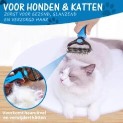 Woodoro 2-Zijdige Kattenkam Voor Ondervacht - Voorkomt Haaruitval - Verwijdert Klitten 11 Woodoro 2-Zijdige Kattenkam Voor Ondervacht - Voorkomt Haaruitval - Verwijdert Klitten -Honden Huis Winkel 1200x1200 436