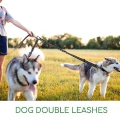 Nobleza Splitter Hondenriem - Dubbel Aanlijnriem Voor Honden - Splitter Verstelbaar - Zwart -Honden Huis Winkel 1200x1200 487