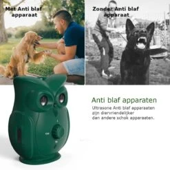 Bolify - Anti Blaf Apparaat - Anti Blafband - Anti Blaf - Zonder Schok - Diervriendelijk - Ultrasoon - Uil Model -Honden Huis Winkel 1200x1200 510