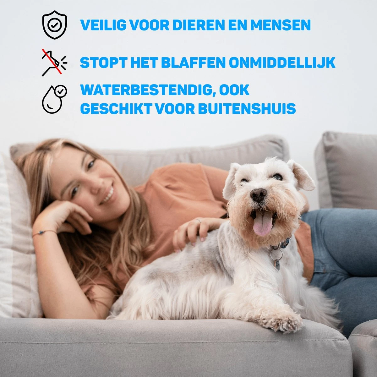 Vulpes Pets® Anti Blaf Apparaat Pro - Anti Blafband Voor Alle Honden - Luxe Hondentrainer - Diervriendelijk & Zonder Schok - Inclusief 9V Batterij - Waterbestendig - Ophangbaar - Instelbare Ultrasone Niveauregeling - 4 Standen 6 Vulpes Pets® Anti Blaf Apparaat Pro - Anti Blafband Voor Alle Honden - Luxe Hondentrainer - Diervriendelijk & Zonder Schok - Inclusief 9V Batterij - Waterbestendig - Ophangbaar - Instelbare Ultrasone Niveauregeling - 4 Standen - Afbeelding 6