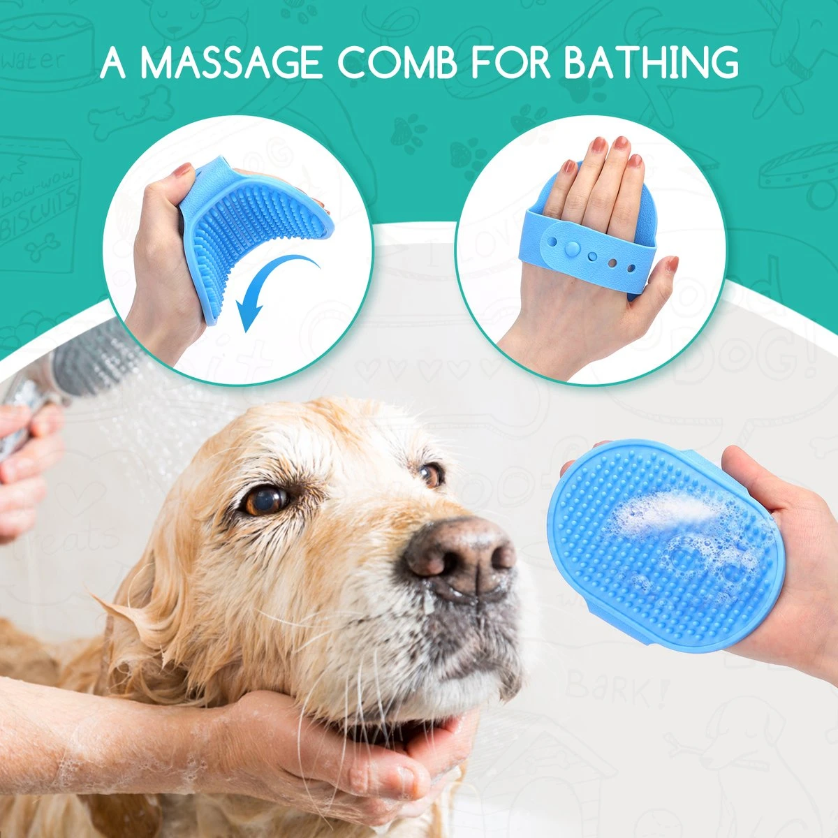 Nobleza 3 Delige Hondenborstel Set – Hondenkam - Kattenkam - Borstels – Dierverzorging - Dierenverzorging - Blauw 2 Nobleza 3 Delige Hondenborstel Set – Hondenkam - Kattenkam - Borstels – Dierverzorging - Dierenverzorging - Blauw - Afbeelding 2