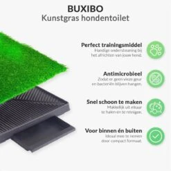 Merkloos Hondentoilet Kunstgras Met Bak - Indoor Dierentoilet - Uitneembare Opvangbak - Puppy Training Pets - Outdoor/Balkon/Tuin/Indoor Toilet - 50x64 Cm -Honden Huis Winkel 1200x1200 605