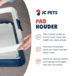 JC Pets Premium Pad Houder Met Rooster - Inclusief 20 Puppy Training Pads - Hondentoilet - Zindelijkheidstraining Hond -Honden Huis Winkel 1200x1200 628