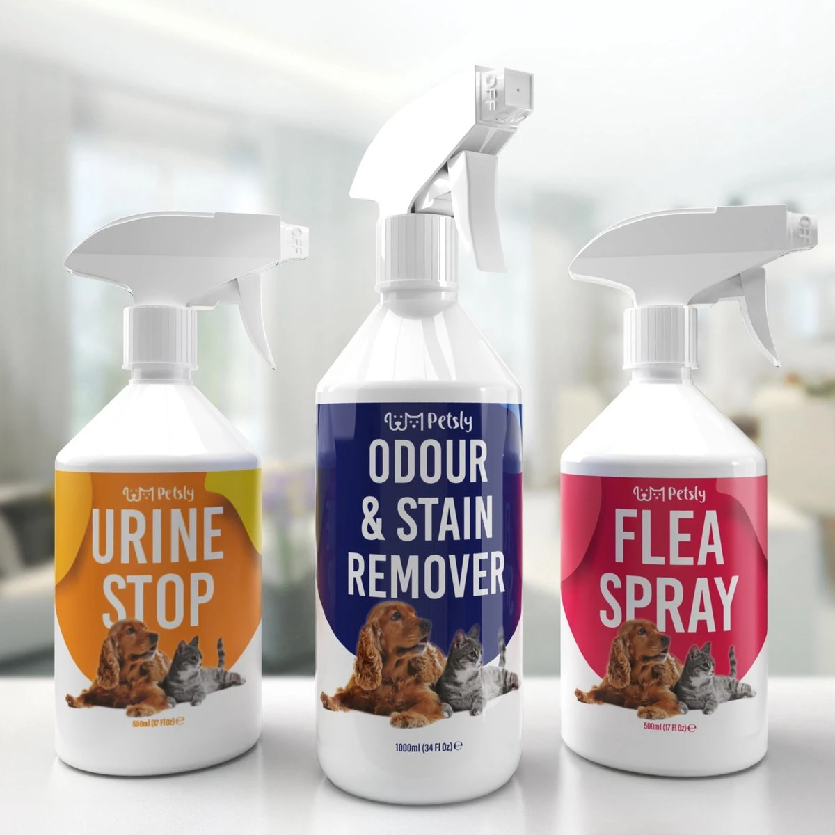 Petsly Odour & Stain Remover - Geurverwijderaars - Urine Vlekken Verwijderen Urinegeur Verwijderen Met Plantaardige Enzymen - 1L 8 Petsly Odour & Stain Remover - Geurverwijderaars - Urine Vlekken Verwijderen Urinegeur Verwijderen Met Plantaardige Enzymen - 1L - Afbeelding 8