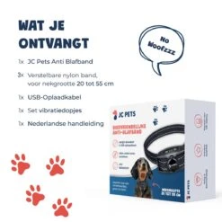 Anti Blafband - Blafband Voor Honden - Oplaadbaar - Anti Blaf Apparaat - Blafband - Diervriendelijk -Honden Huis Winkel 1200x1200 664