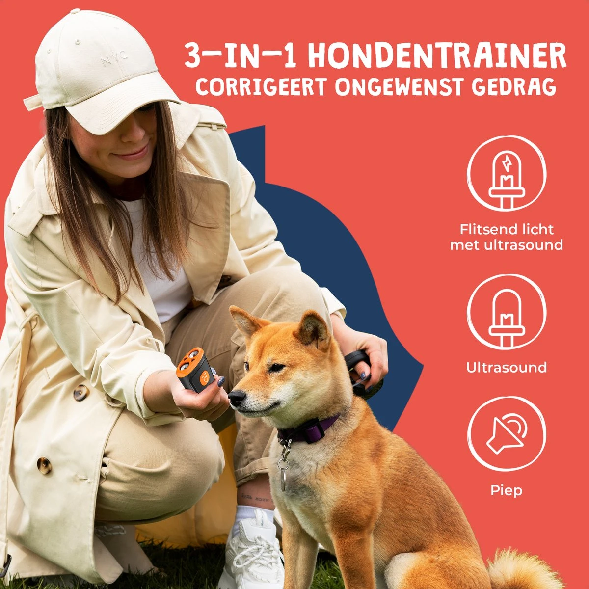 JC Pets Ultrasone Anti Blaf Apparaat Voor Kleine En Grote Honden - Oplaadbaar - Alternatief Anti Blafband Voor Honden - Diervriendelijk & Zonder Schok 2 JC Pets Ultrasone Anti Blaf Apparaat Voor Kleine En Grote Honden - Oplaadbaar - Alternatief Anti Blafband Voor Honden - Diervriendelijk & Zonder Schok - Afbeelding 2