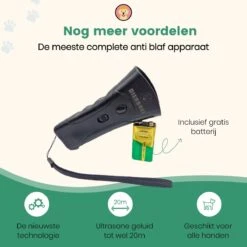 Dierboel Professionele Anti Blaf Apparaat 2022 - Diervriendelijke Ultrasoon Anti Blaf Apparaat - Voor Het Trainen Van Kleine & Grote Honden - Zonder Schok -Honden Huis Winkel 1200x1200 703