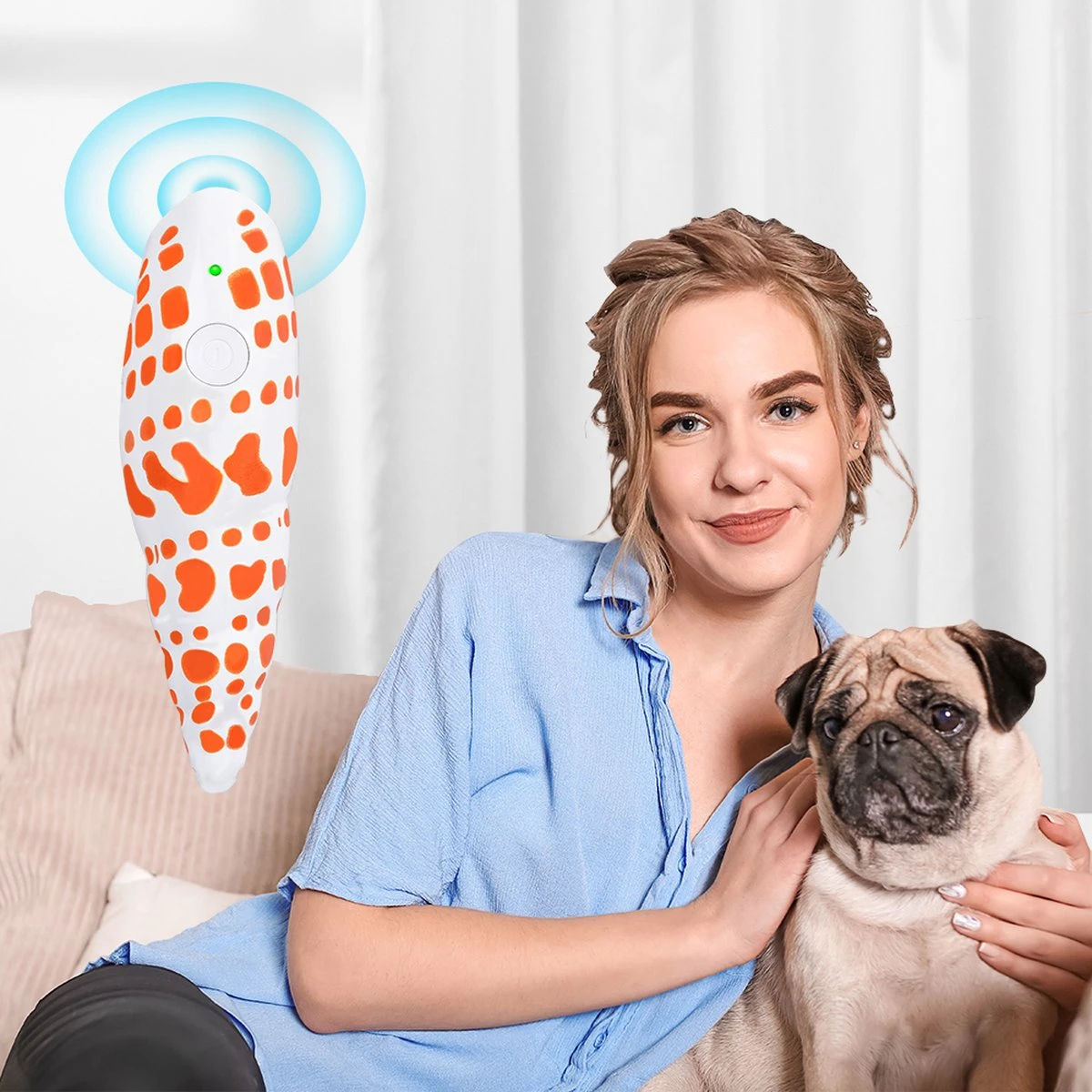 Merkloos LotaHome - Anti Blaf Apparaat - Hondentrainer Voor Binnen En Buiten - Bereik Tot 15 Meter - Diervriendelijk - Zonder Schok - Ultrasone - Voor Alle Honden - Inclusief Clicker 11 Merkloos LotaHome - Anti Blaf Apparaat - Hondentrainer Voor Binnen En Buiten - Bereik Tot 15 Meter - Diervriendelijk - Zonder Schok - Ultrasone - Voor Alle Honden - Inclusief Clicker - Afbeelding 11