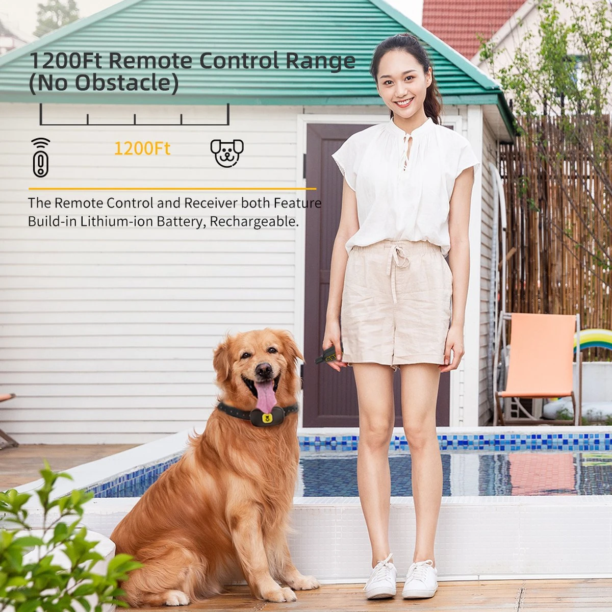 Anti Blafband EN Trainingshalsband In 1 - UNIEK SYSTEEM - 1000m Bereik - 100 Levels 2 Anti Blafband EN Trainingshalsband In 1 - UNIEK SYSTEEM - 1000m Bereik - 100 Levels - Afbeelding 2