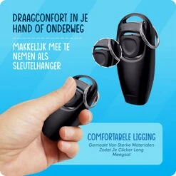 VEDIC® - Luxe Clicker Met Fluit - Clickertraining Voor Honden - Zwart - Bevestigingsring - Fluit - Hondentraining 10 VEDIC® - Luxe Clicker Met Fluit - Clickertraining Voor Honden - Zwart - Bevestigingsring - Fluit - Hondentraining -Honden Huis Winkel 1200x1200 750