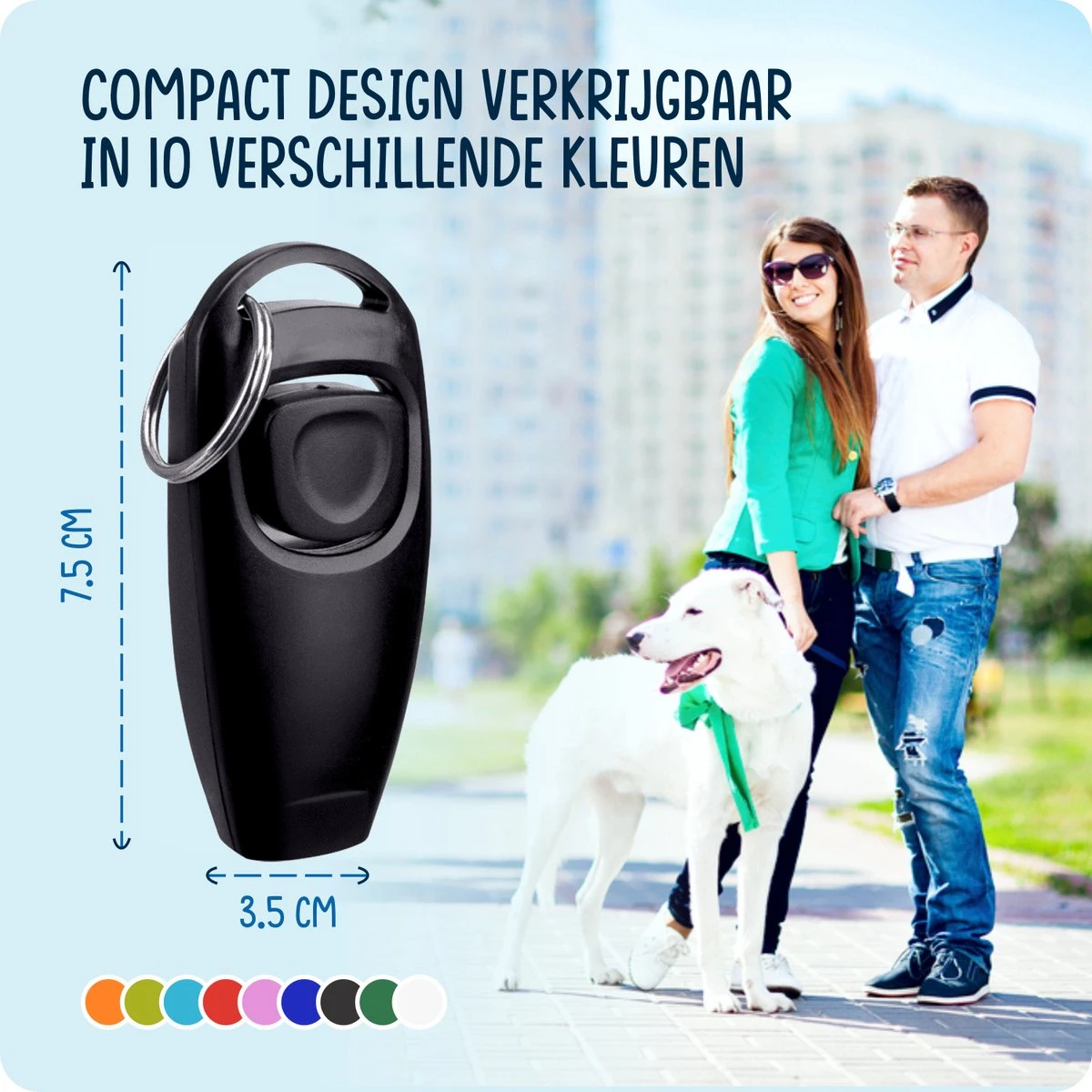VEDIC® - Luxe Clicker Met Fluit - Clickertraining Voor Honden - Zwart - Bevestigingsring - Fluit - Hondentraining 6 VEDIC® - Luxe Clicker Met Fluit - Clickertraining Voor Honden - Zwart - Bevestigingsring - Fluit - Hondentraining - Afbeelding 6