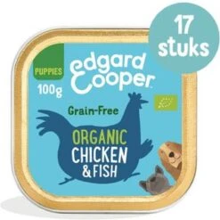 17x Edgard & Cooper Kuipje Vers Vlees Puppy Hondenvoer Bio Kip - Vis 100 Gr -Honden Huis Winkel 1200x1200 794