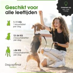 Dog Optimal Gewricht Supplement 90 Stuks - Mobility - Glucosamine Hond - Artrose - Heupdysplasie - Gewrichten - Hondensnacks - Hondenkoekjes - Hondensupplementen - Honden - Puppy - Hondenvoeding - Mankheid - HD - ED -Honden Huis Winkel 1200x1200 820