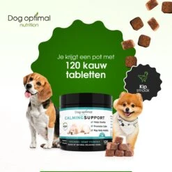 RUST EN KALMEREN CALMING Support 120 Stuks - Kalmeren - AntistressmiddelHond - Hond - Hondenkoekjes - Hondensupplementen - Honden - Puppy - Hondenvoeding -Honden Huis Winkel 1200x1200 828