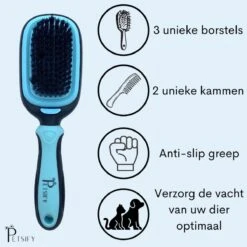 Petsify - Dierenborstel - Professionele 5 In 1 Hondenborstel - Voor Hond En Kat - Tweezijdig - Hondenkam - Kattenborstel - Kattenkam -Honden Huis Winkel 1200x1200 85