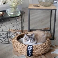District 70 COCOON - Luxe Hondenmand Van Duurzaam Hoogwaardig Riet Met Zacht Kussen - Maten S/M/L - Large -Honden Huis Winkel 1200x1200 858