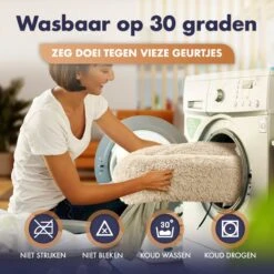 Pet Perfect Donut Hondenmand - 80cm - Fluffy Hondenkussen - Hondenbed - Créme/Bruin -Honden Huis Winkel 1200x1200 872