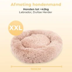 Coooper Donut Hondenmand - Fluffy Hondenmand - 100 Cm - XXL - Wasbaar - Pluche -Honden Huis Winkel 1200x1200 897